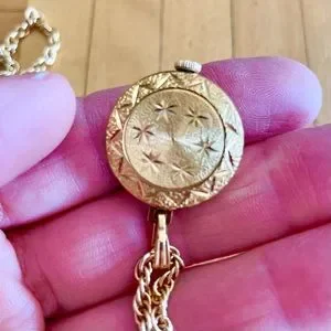 Charming, beautiful vintage Caravelle pendant watch. Works well! Vintage Caravelle Pendant Watch With Chain | eBay main image 2